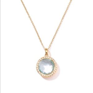 Ippolita Necklace, Blue Topaz, 18K Gold & Diamonds